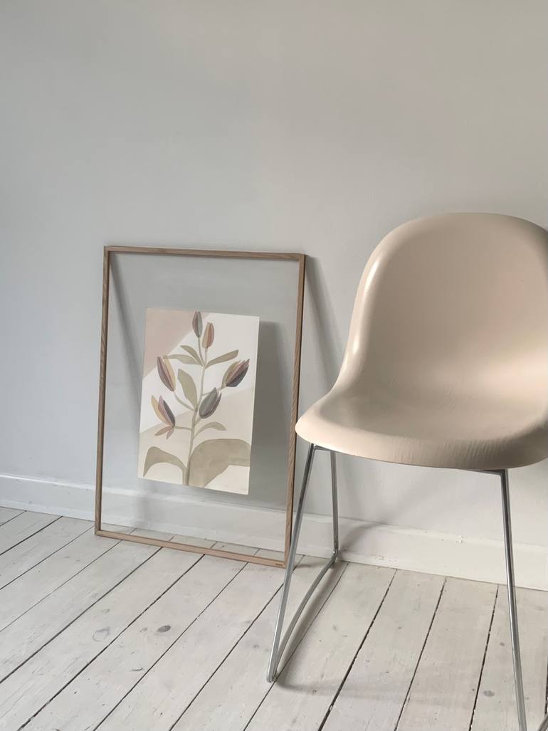 Original Abstract Floral Painting by Céline Nordberg Nielsen