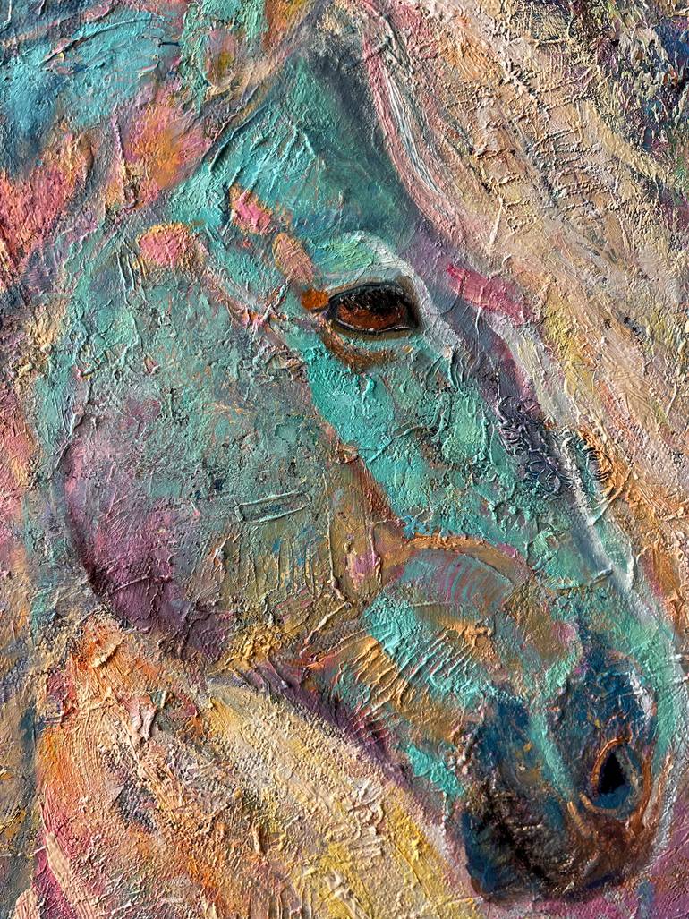 Original Abstract Expressionism Animal Painting by Kristina Temnikova