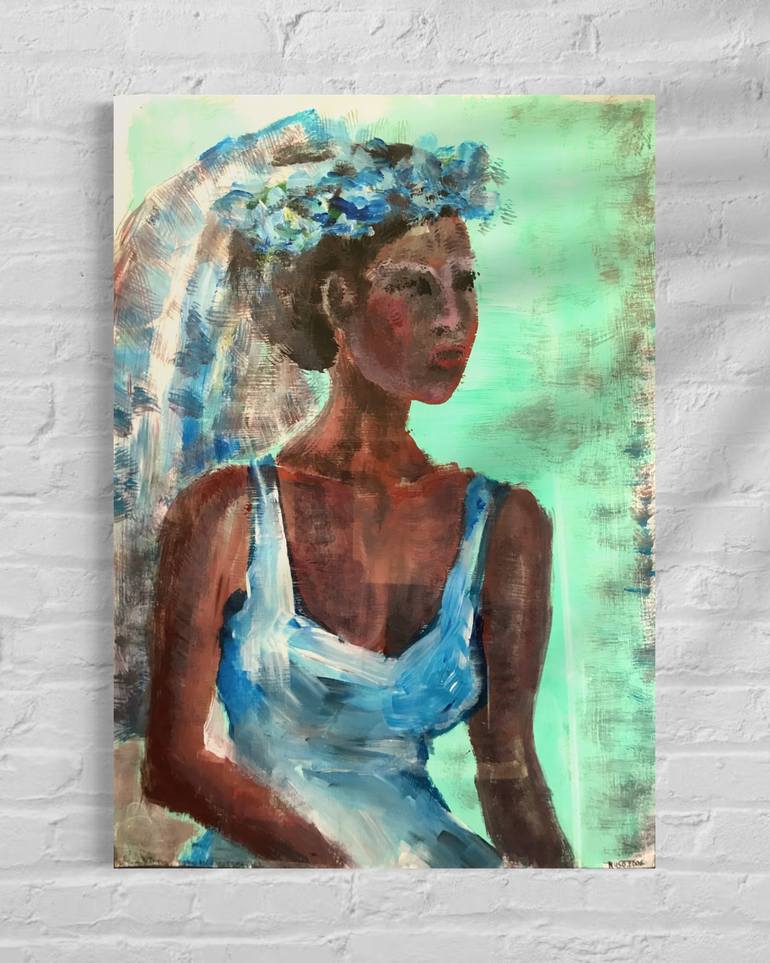 Original Contemporary Women Painting by Ruso Kastell