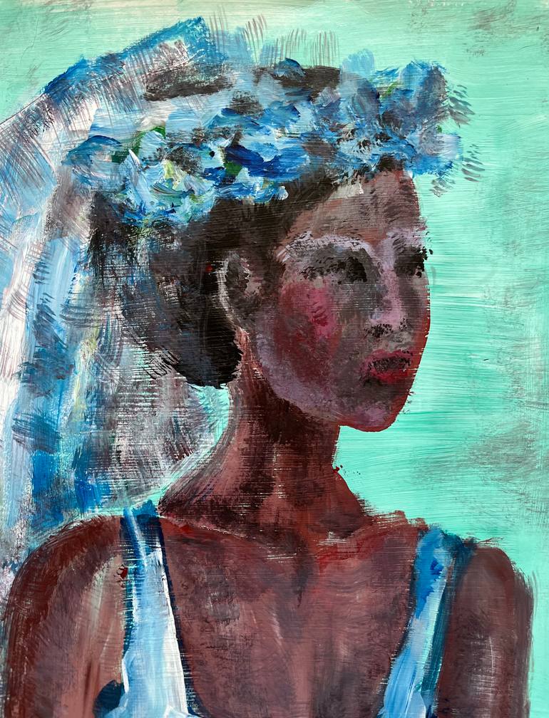 Original Contemporary Women Painting by Ruso Kastell