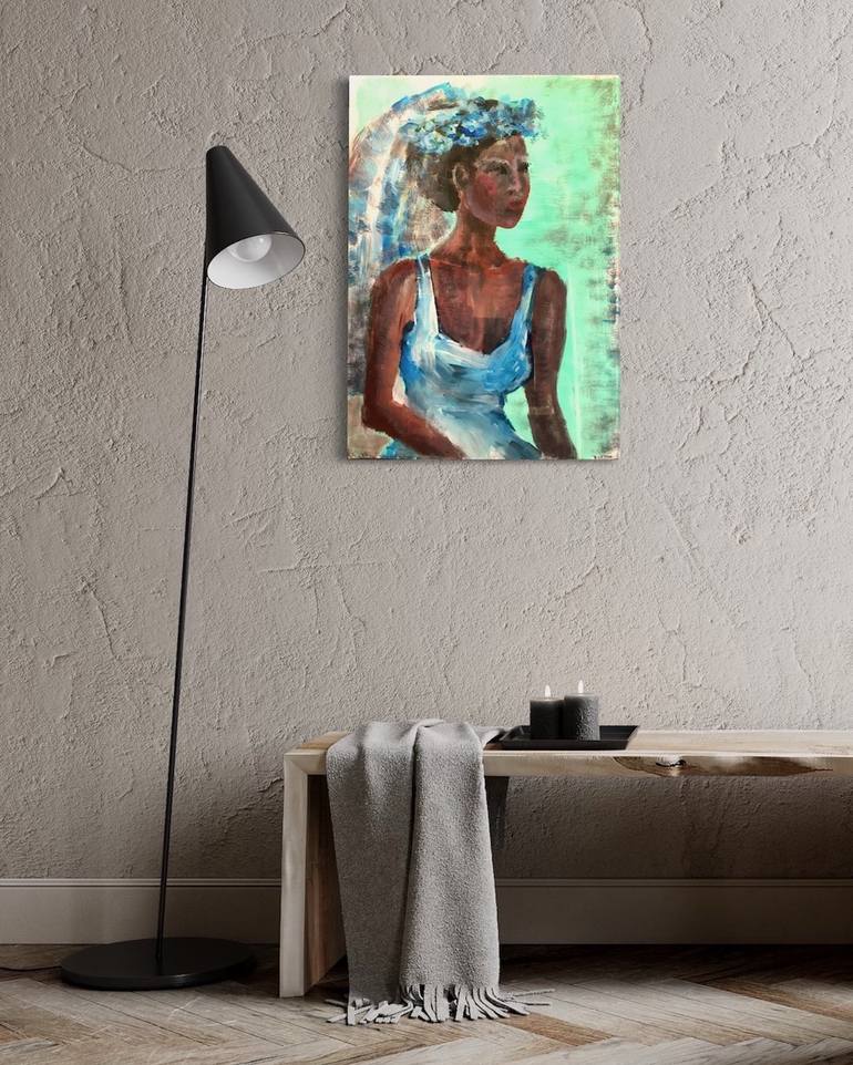 Original Contemporary Women Painting by Ruso Kastell
