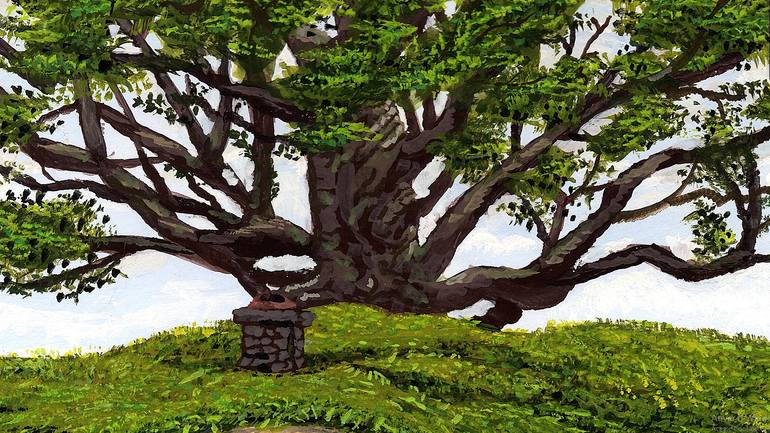 Original Realism Fantasy Painting by Augustus Bucci