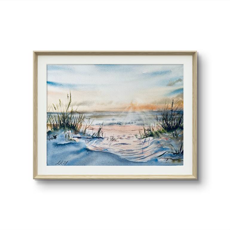 Original Classicism Beach Painting by Irina Ivanovska