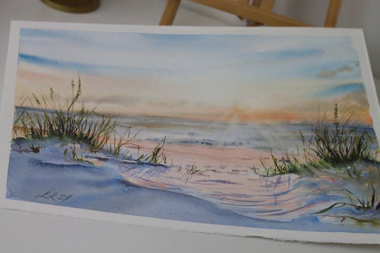 Original Classicism Beach Painting by Irina Ivanovska