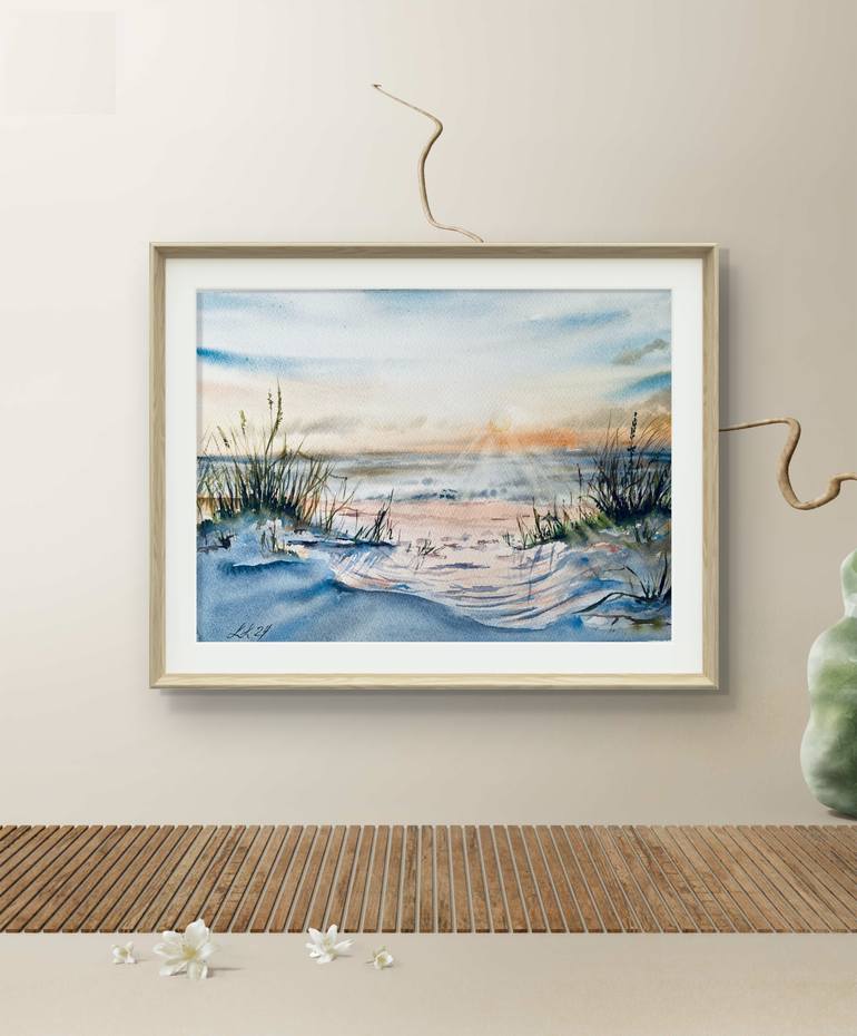 Original Classicism Beach Painting by Irina Ivanovska