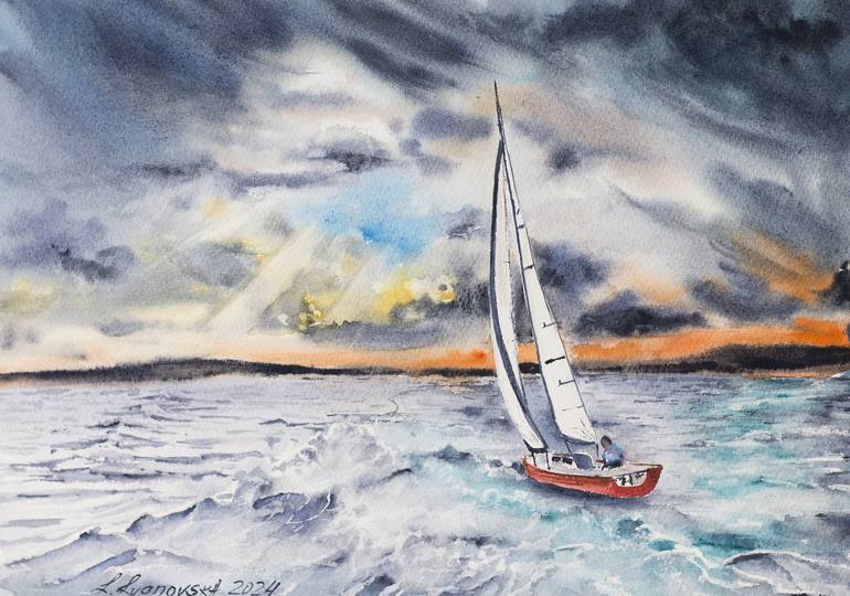 Print of Classicism Boat Paintings by Irina Ivanovska