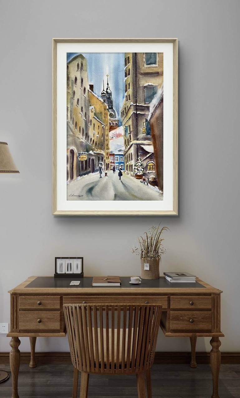 Original Classicism Cities Painting by Irina Ivanovska