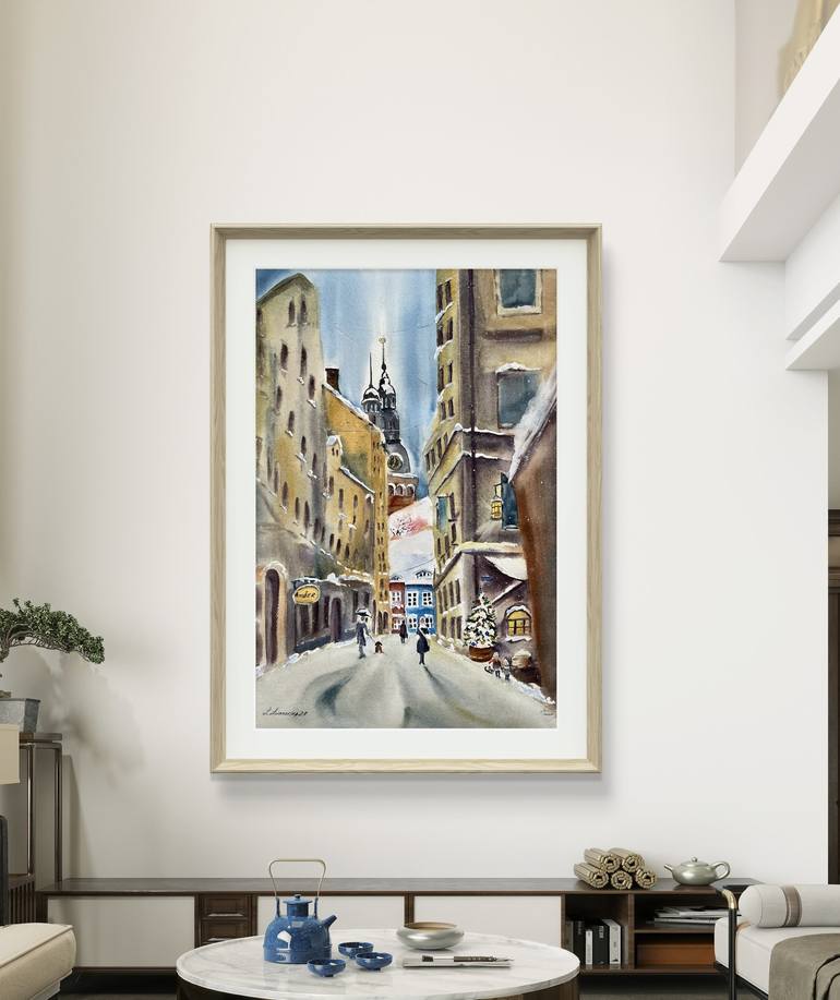 Original Classicism Cities Painting by Irina Ivanovska