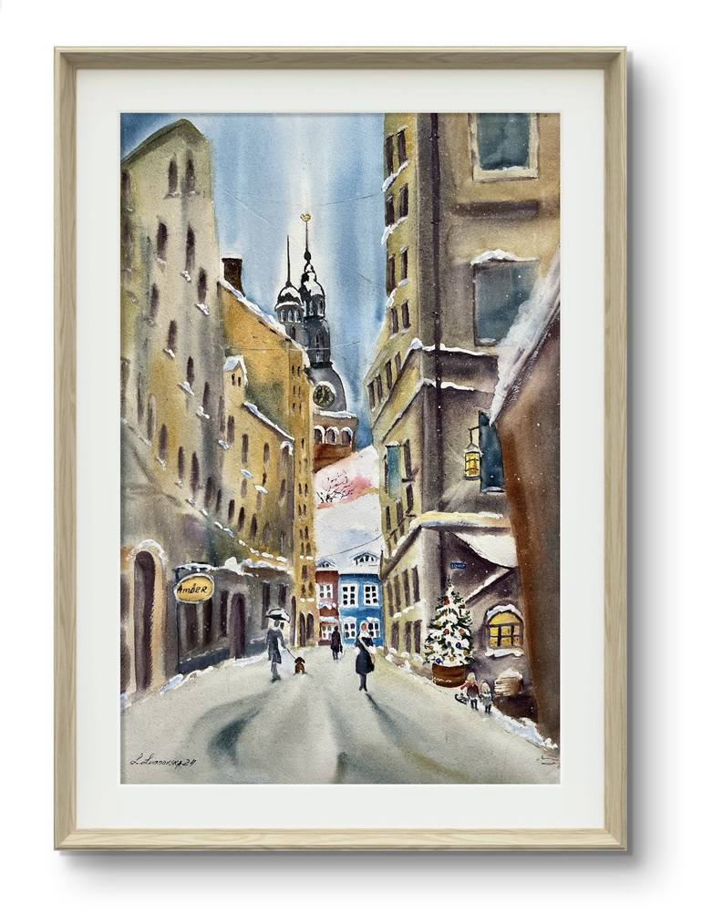 Original Classicism Cities Painting by Irina Ivanovska