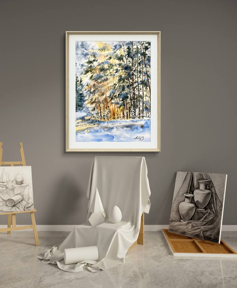 Original Classicism Landscape Painting by Irina Ivanovska