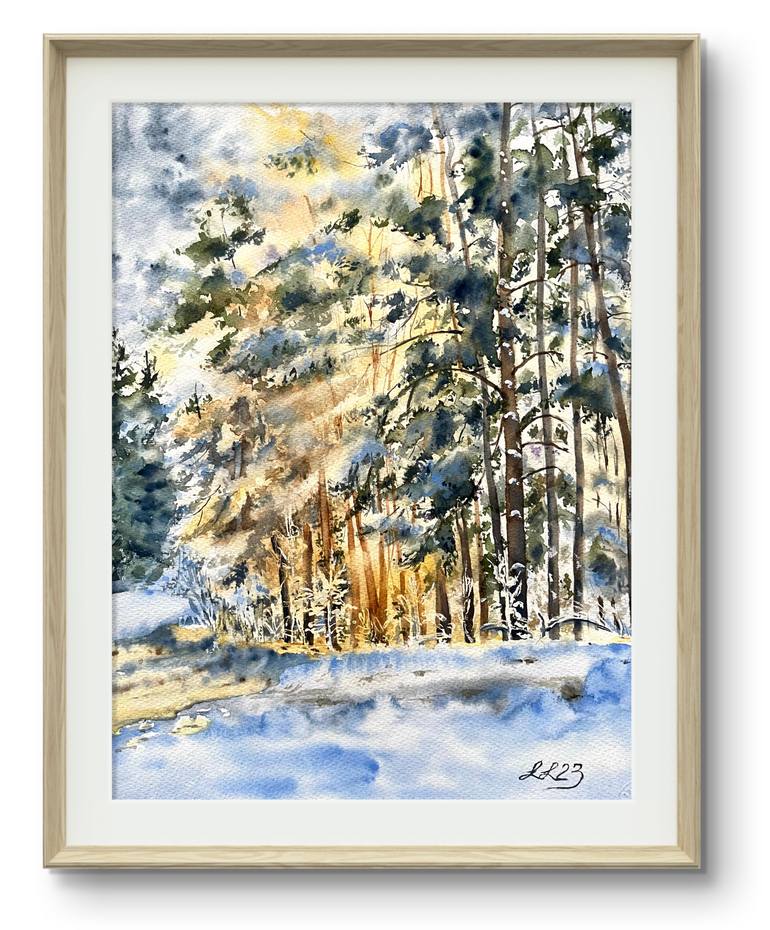 Original Classicism Landscape Painting by Irina Ivanovska