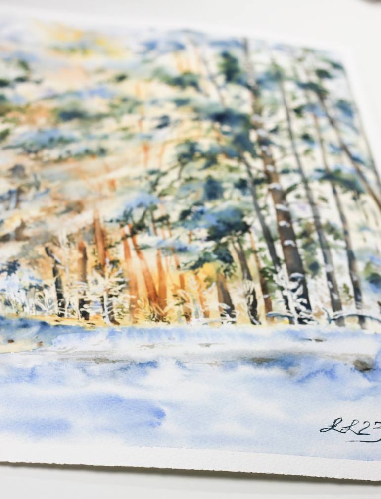 Original Classicism Landscape Painting by Irina Ivanovska