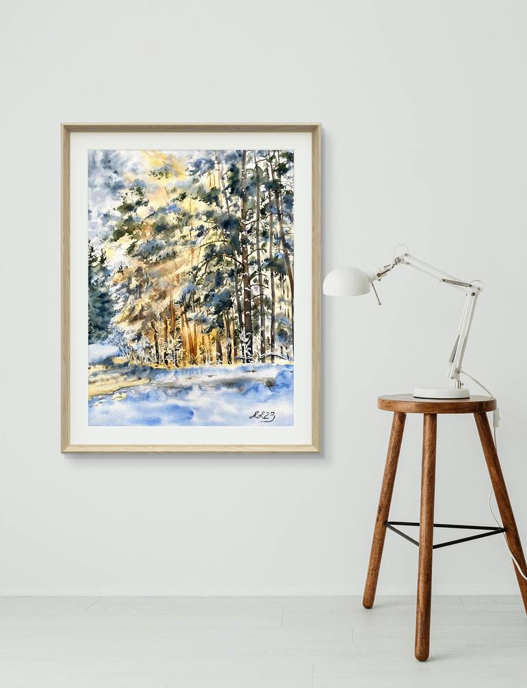 Original Classicism Landscape Painting by Irina Ivanovska