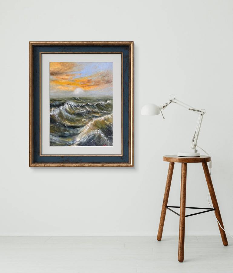 Original Abstract Seascape Painting by Irina Ivanovska