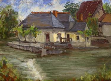 Original Impressionism Architecture Paintings by Tricia Reichert