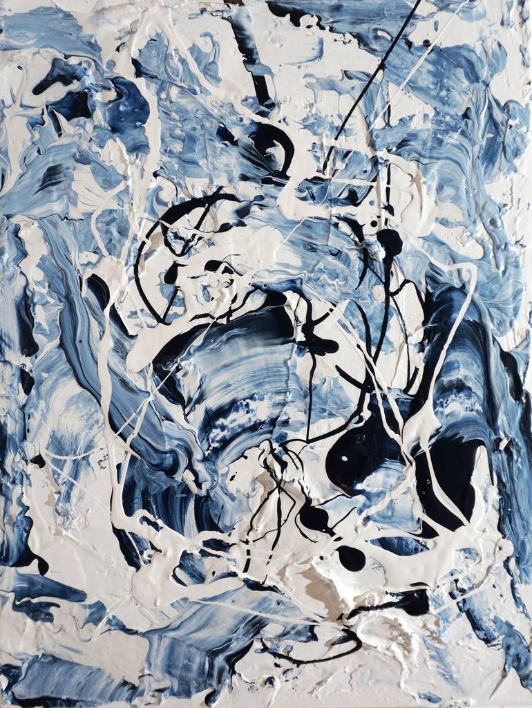 Original Abstract Expressionism Abstract Painting by Angelina Mirabito