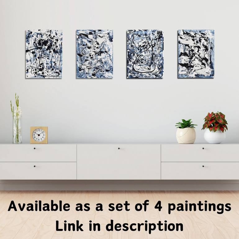 Original Abstract Expressionism Abstract Painting by Angelina Mirabito