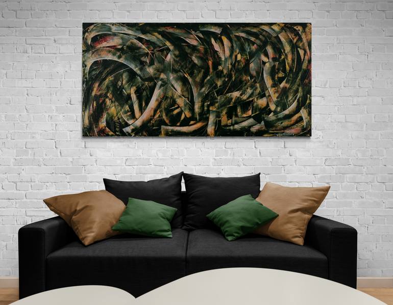 Original Abstract Expressionism Abstract Painting by Angelina Mirabito