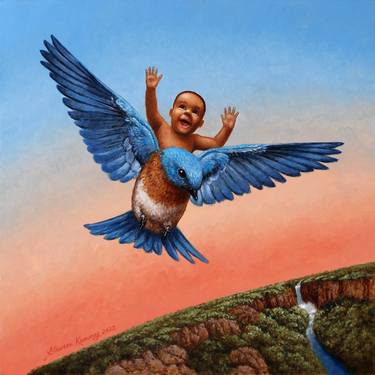 Original Contemporary Children Paintings by steven kenny