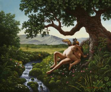 Original Figurative Erotic Paintings by steven kenny