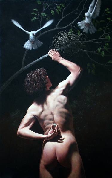 Original Figurative Nude Paintings by steven kenny