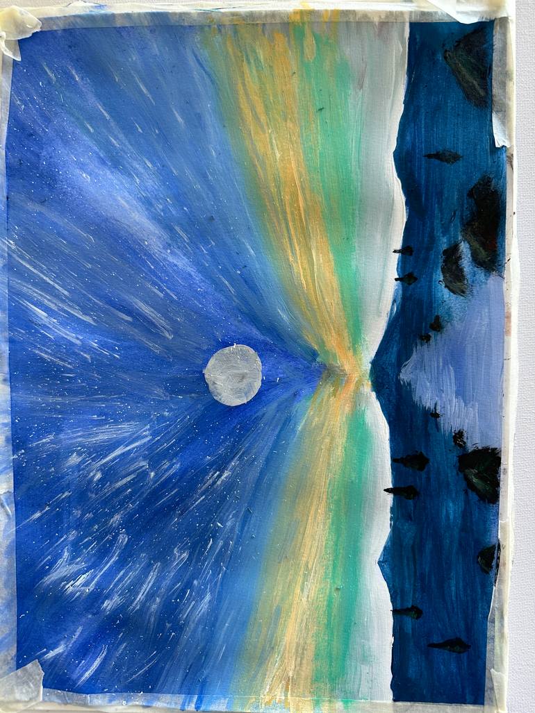 Original Color Field Painting Nature Painting by Anton Art