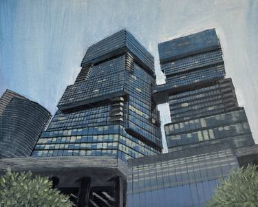 Original Color Field Painting Architecture Paintings by Anton Art