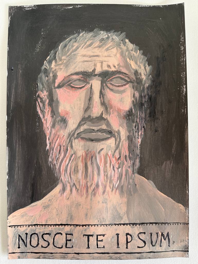 Original Classicism People Painting by Anton Art
