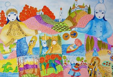 Original Contemporary Children Paintings by SONIA BARRETO FREIRE