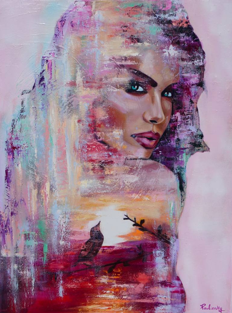Print of Abstract Women Paintings by Pavlina Sojmova