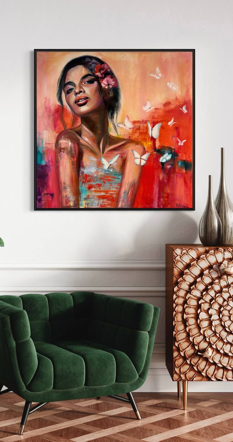 Original Abstract Women Painting by Pavlina Sojmova