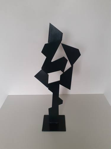 Original Art Deco Abstract Sculpture by Stephane Binet