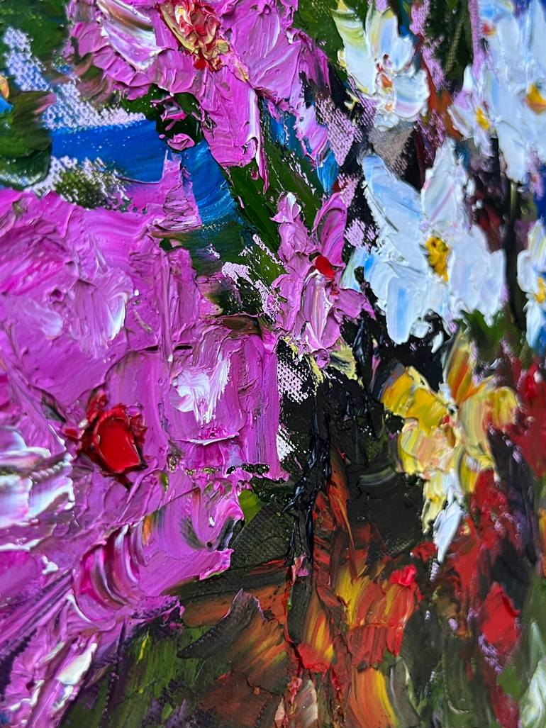 Original Impressionism Botanic Painting by Selma Sahetmammedov
