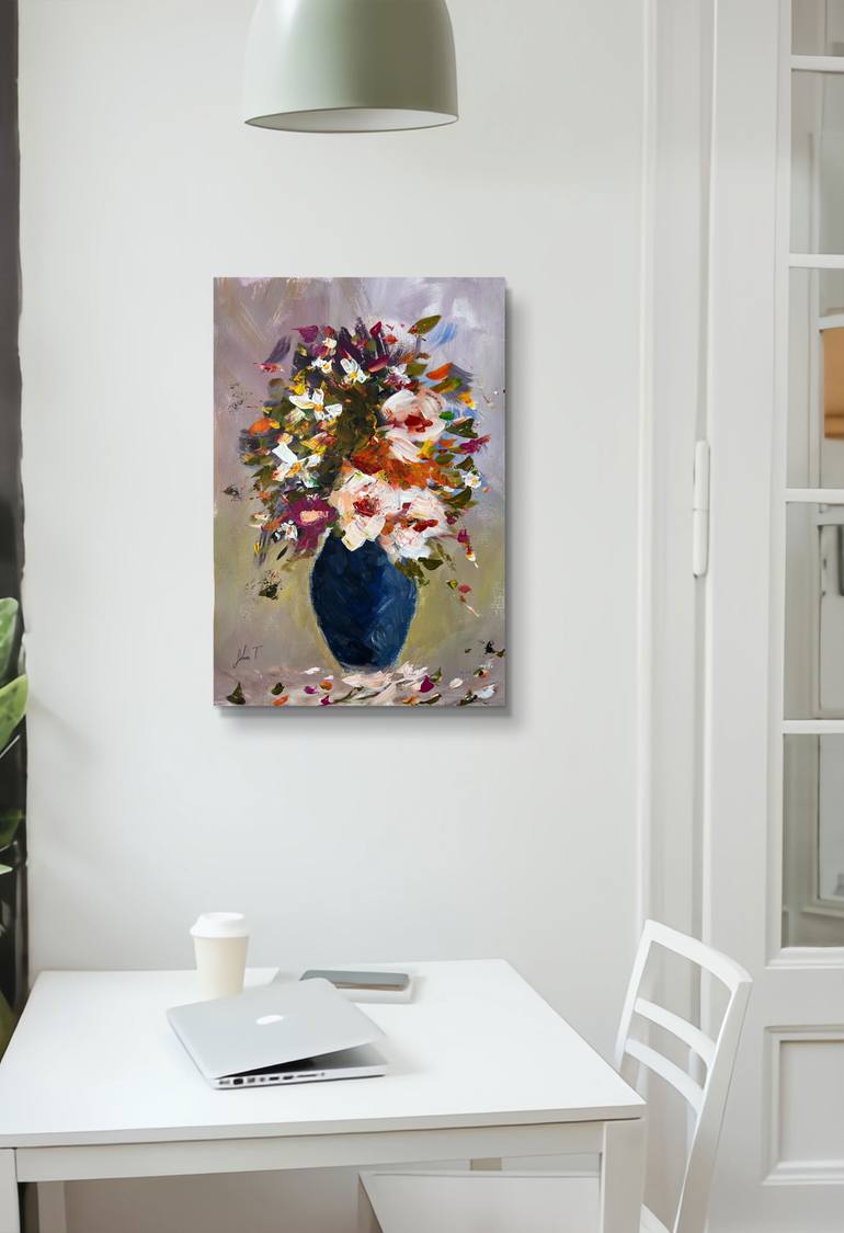 Original Impressionism Botanic Painting by Selma Sahetmammedov
