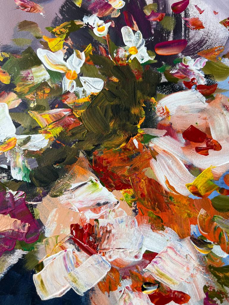 Original Impressionism Botanic Painting by Selma Sahetmammedov