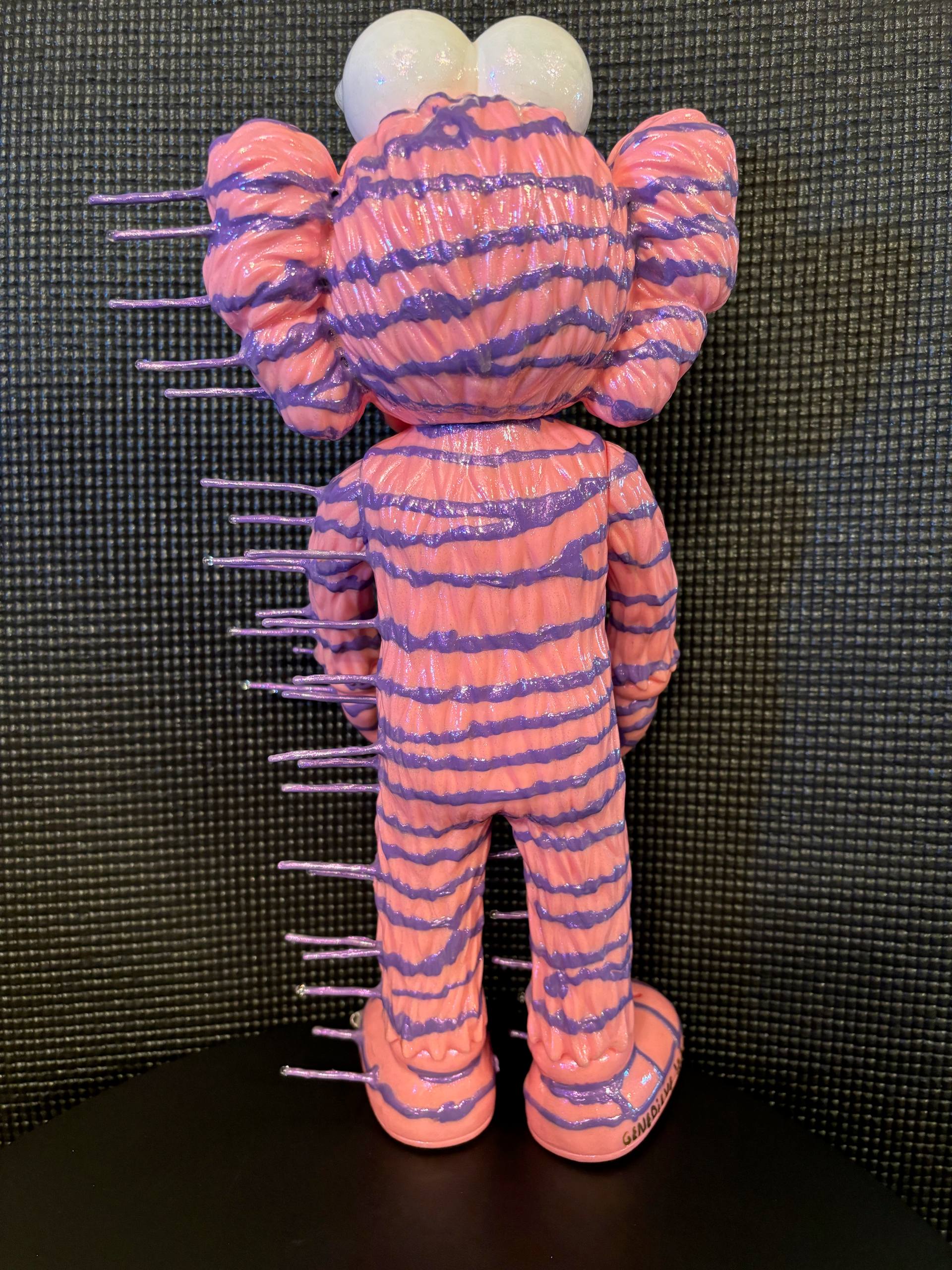 Genedieve, Vortex BFF Pink Kaws Purple Sculpture by Genedieve