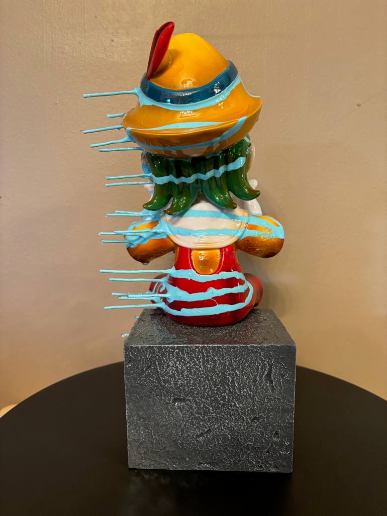 Genedieve, Vortex Pinocchio Joker Sculpture by Genedieve Genedieve