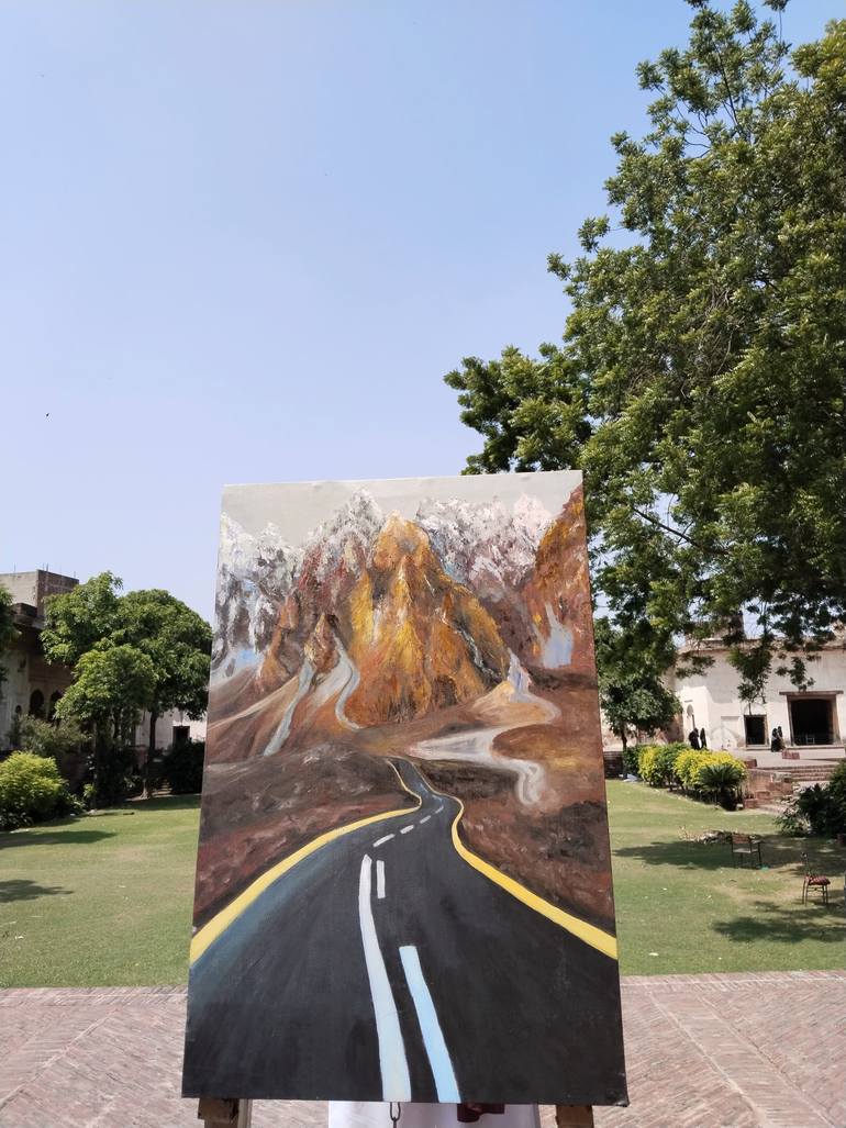 Original Conceptual Landscape Painting by Izzat Chuhan