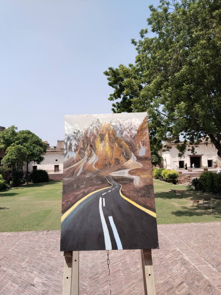 Original Conceptual Landscape Painting by Izzat Chuhan