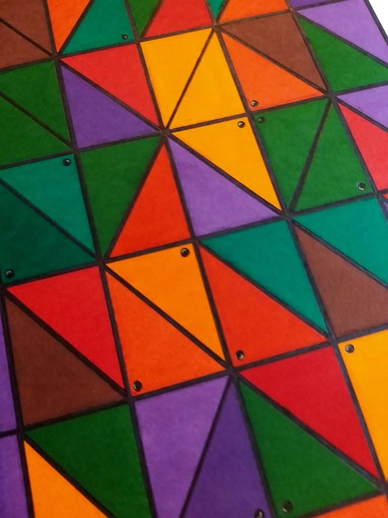 Original Art Deco Patterns Mixed Media by Hanna Y