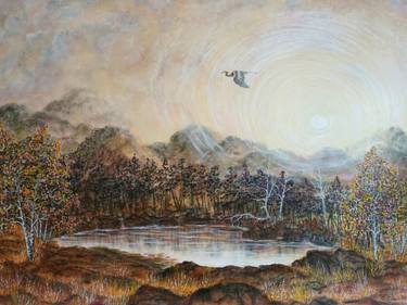 Original Figurative Landscape Mixed Media by Charlotte Eder