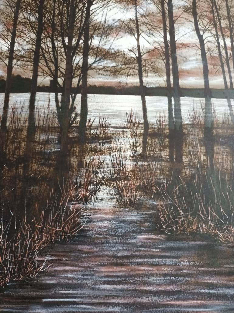 Original Figurative Landscape Mixed Media by Charlotte Eder