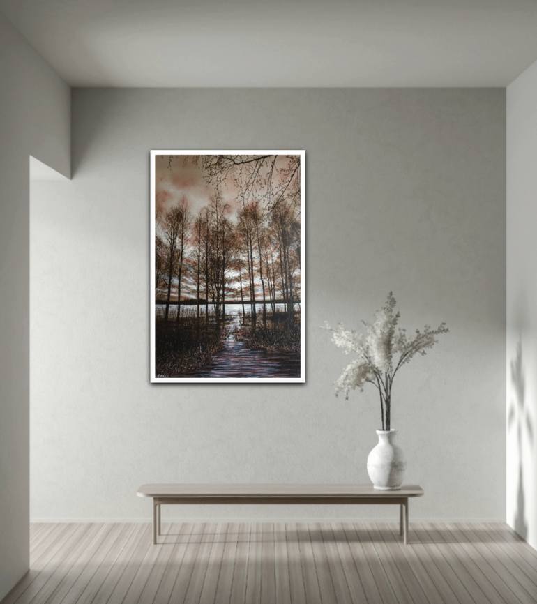 Original Figurative Landscape Mixed Media by Charlotte Eder