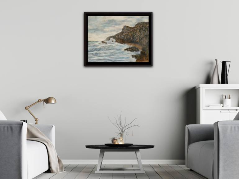 Original Realism Seascape Mixed Media by Charlotte Eder