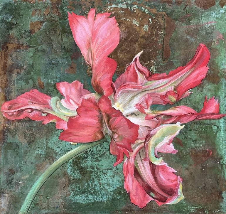 Original Realism Floral Painting by Eva Buchmuller