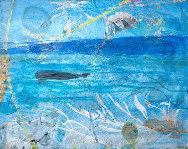 Original Conceptual Landscape Mixed Media by Jóhanna Sveinsdóttir