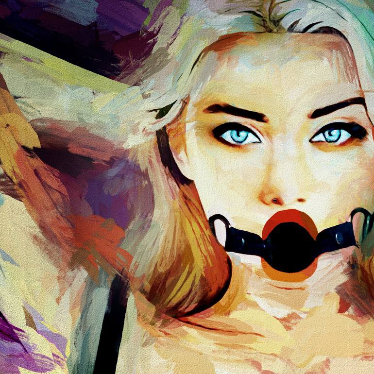 Original Digital Art Women Mixed Media by Tobias Ginski