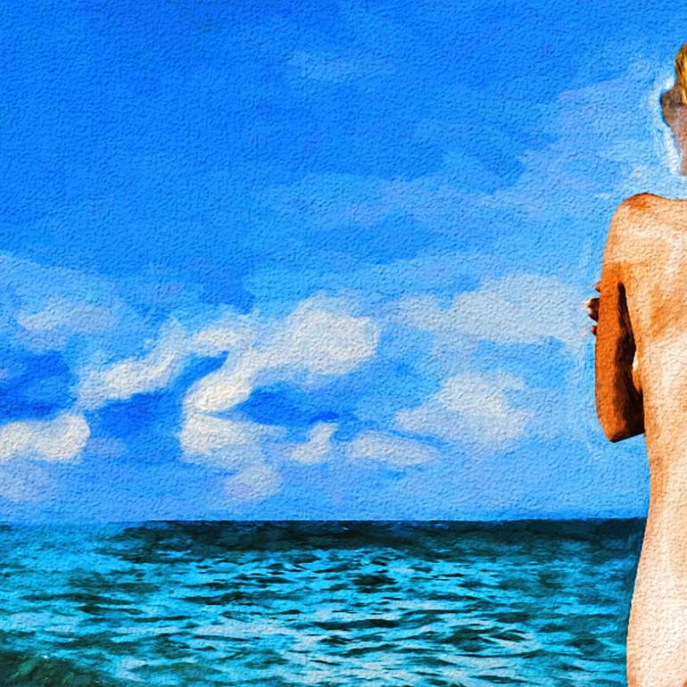 Original Digital Art Nude Mixed Media by Tobias Ginski