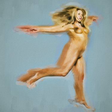 Original Digital Art Nude Mixed Media by Tobias Ginski