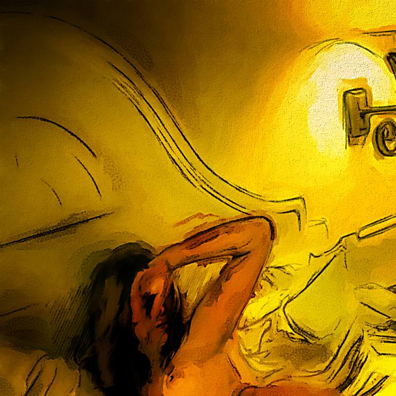 Original Digital Art Erotic Mixed Media by Tobias Ginski